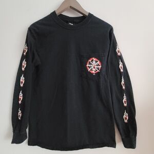 Obey Black Long Sleeve with Red Graphic Size Small